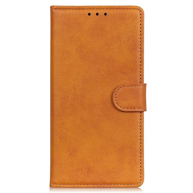 Folio-hoesje voor Moto G73 5G Mat Kunstleer