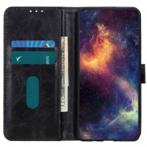 Folio-hoesje voor Samsung Galaxy M13 Khazneh Leereffect Melodie