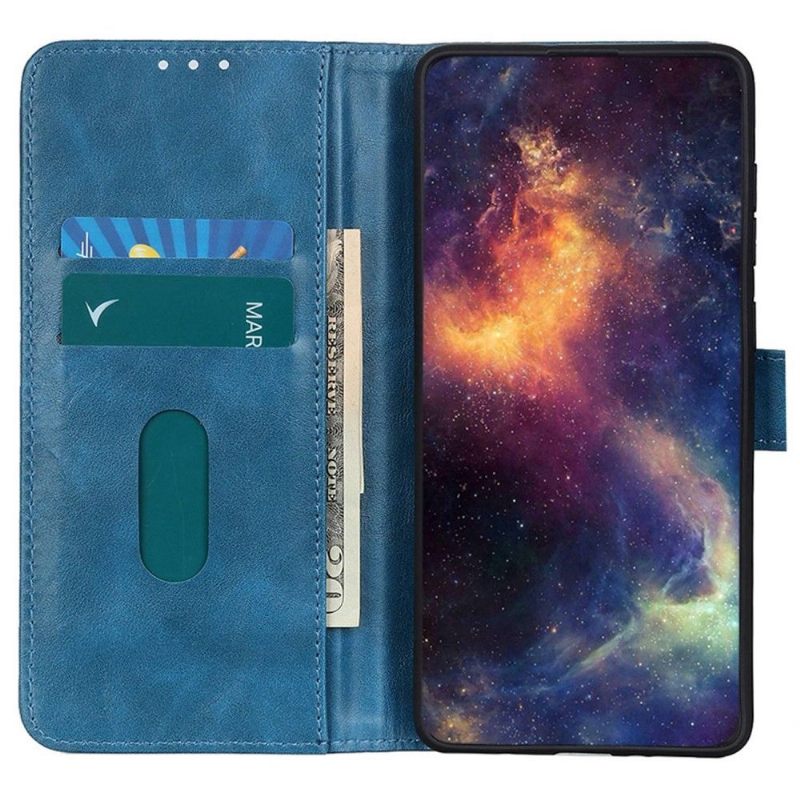 Folio-hoesje voor Samsung Galaxy M13 Khazneh Leereffect Melodie