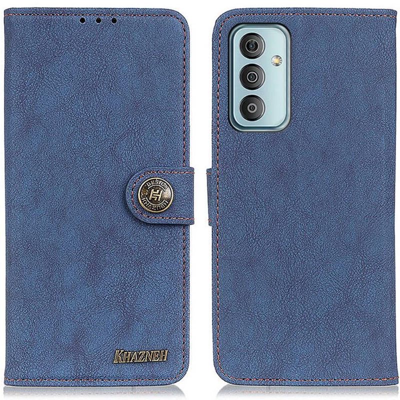 Folio-hoesje voor Samsung Galaxy M13 Khazneh Retro Leereffect