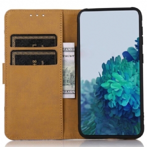 Leren Hoesje voor Samsung Galaxy M13 Blauwe Boom