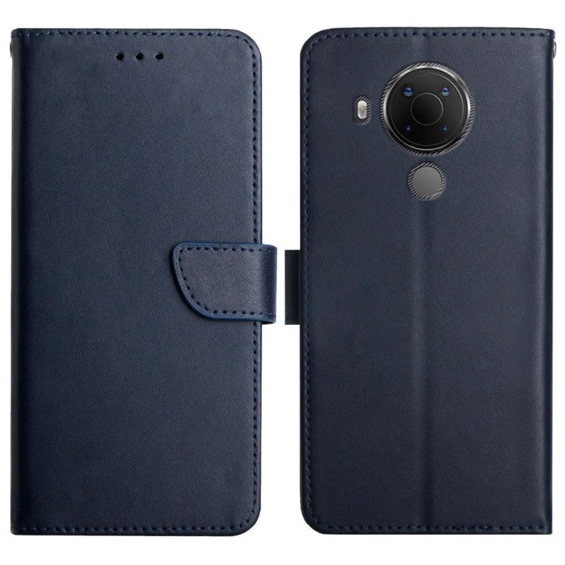 Folio-hoesje voor Nokia 3.4 / Nokia 5.4 Anti-fall Glad Leer