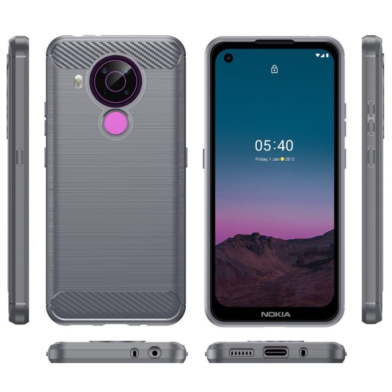 Hoesje voor Nokia 3.4 / Nokia 5.4 Geborsteld Siliconeneffect