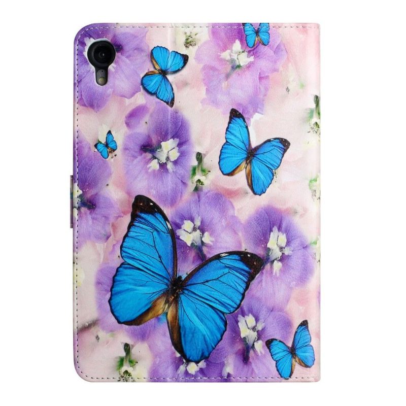 Cover iPad Mini 6 (2021) Bloemen En Vlinders