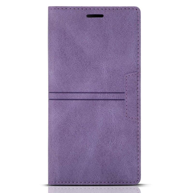 Bescherming Hoesje voor Samsung Galaxy A54 5G Folio-hoesje Stijl Lederen Couture