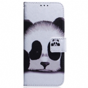 Leren Hoesje voor Samsung Galaxy A54 5G Met Ketting Lanyard Panda-ventilator