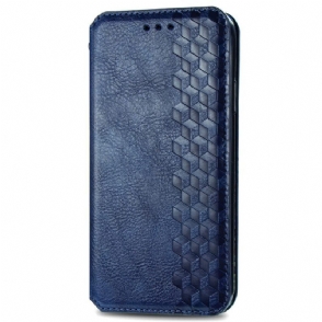 Bescherming Hoesje voor Xiaomi Redmi Note 11 / 11S Folio-hoesje Leereffect Diamanttextuur