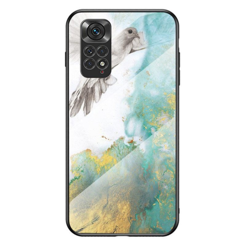 Hoesje voor Xiaomi Redmi Note 11 / 11S Marmeren Kleuren Gehard Glas