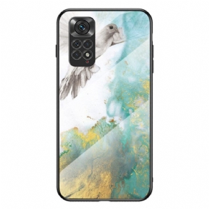 Hoesje voor Xiaomi Redmi Note 11 / 11S Marmeren Kleuren Gehard Glas