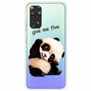 Hoesje voor Xiaomi Redmi Note 11 / 11S Naadloze Panda Geef Me Vijf