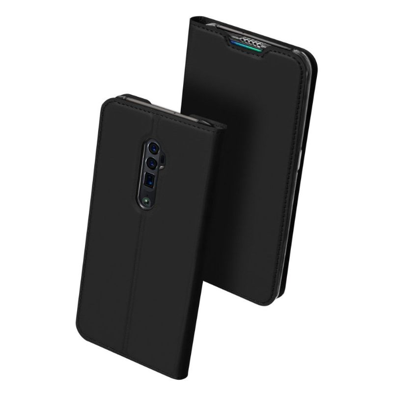 Folio-hoesje voor Oppo Reno 10x Zoom Zakelijk Kunstleer - Zwart