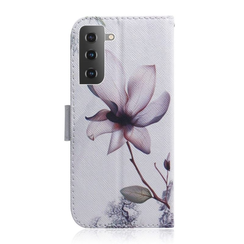 Cover voor Samsung Galaxy S22 Plus 5G Anti-fall Wilde Bloem