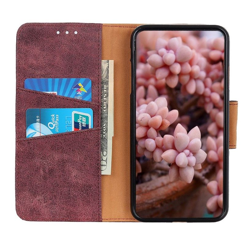 Cover voor Samsung Galaxy S22 Plus 5G Edouard Kunstleer Vintage