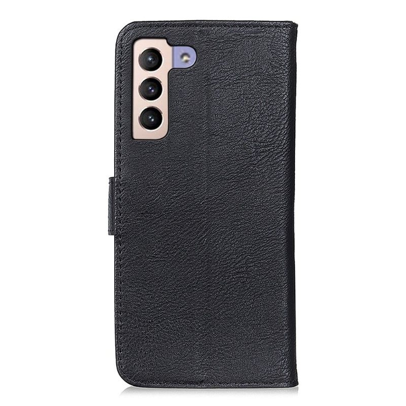 Flip Case voor Samsung Galaxy S22 Plus 5G Khazneh Leder Effect Kaarthouder