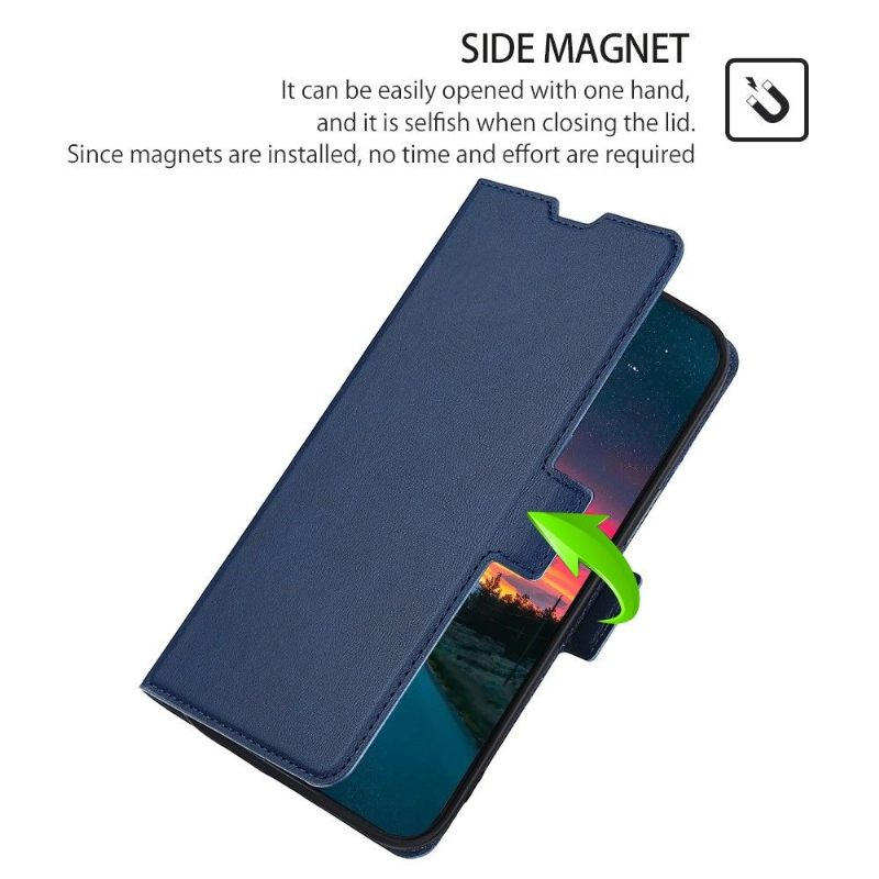 Folio-hoesje voor Samsung Galaxy S22 Plus 5G Anti-fall Kunstleer Minimalistisch Bedrijf