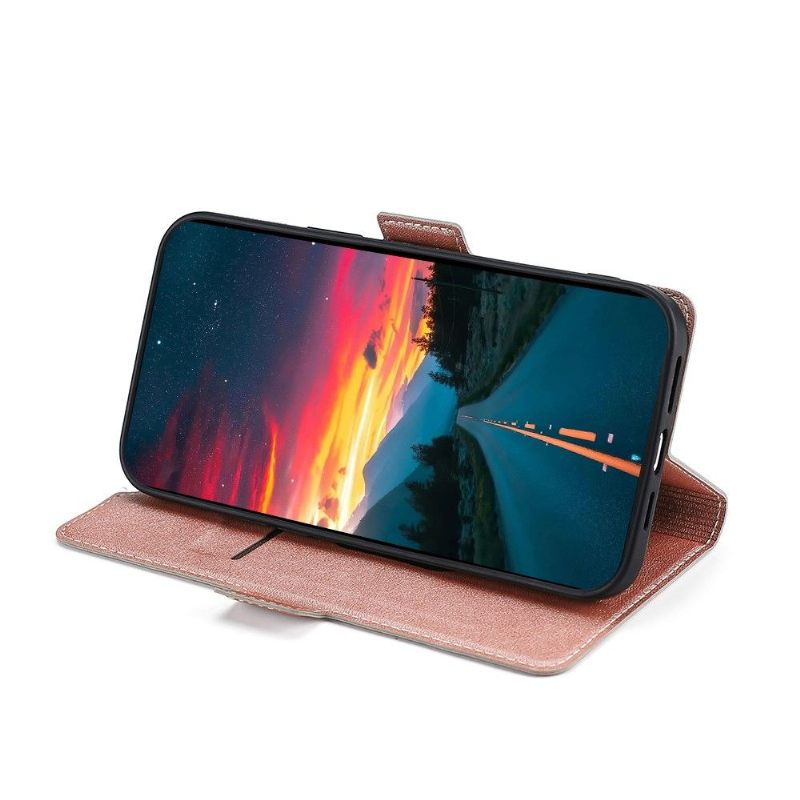 Folio-hoesje voor Samsung Galaxy S22 Plus 5G Anti-fall Kunstleer Minimalistisch Bedrijf