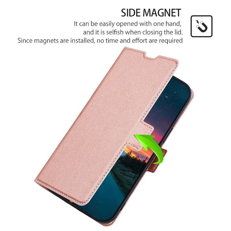 Folio-hoesje voor Samsung Galaxy S22 Plus 5G Anti-fall Kunstleer Minimalistisch Bedrijf