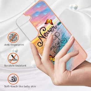 Hoesje voor Samsung Galaxy S22 Plus 5G Anti-fall Stop Nooit Met Dromen