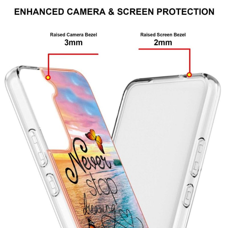 Hoesje voor Samsung Galaxy S22 Plus 5G Anti-fall Stop Nooit Met Dromen