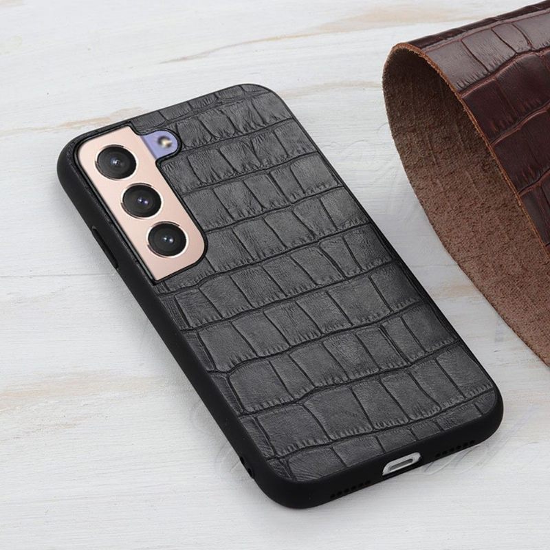 Hoesje voor Samsung Galaxy S22 Plus 5G Chique Croco Skin Look