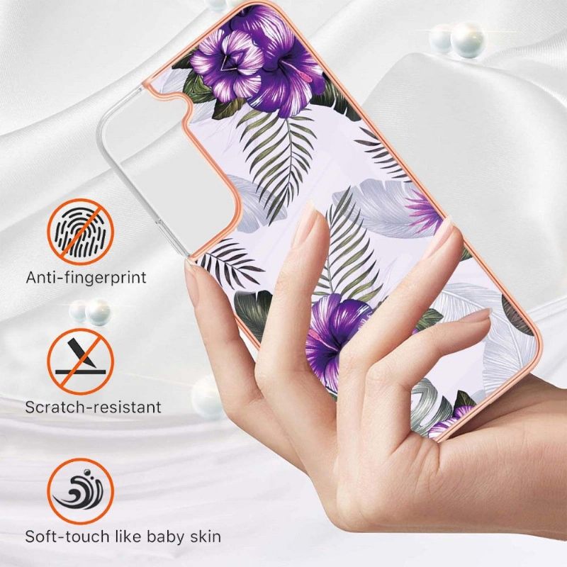 Hoesje voor Samsung Galaxy S22 Plus 5G Exotische Bloemen