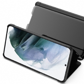 Hoesje voor Samsung Galaxy S22 Plus 5G Folio-hoesje Spiegeleffect