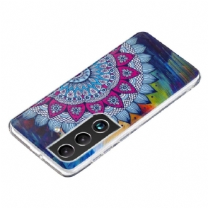 Hoesje voor Samsung Galaxy S22 Plus 5G Lichtgevende Kleurrijke Mandala