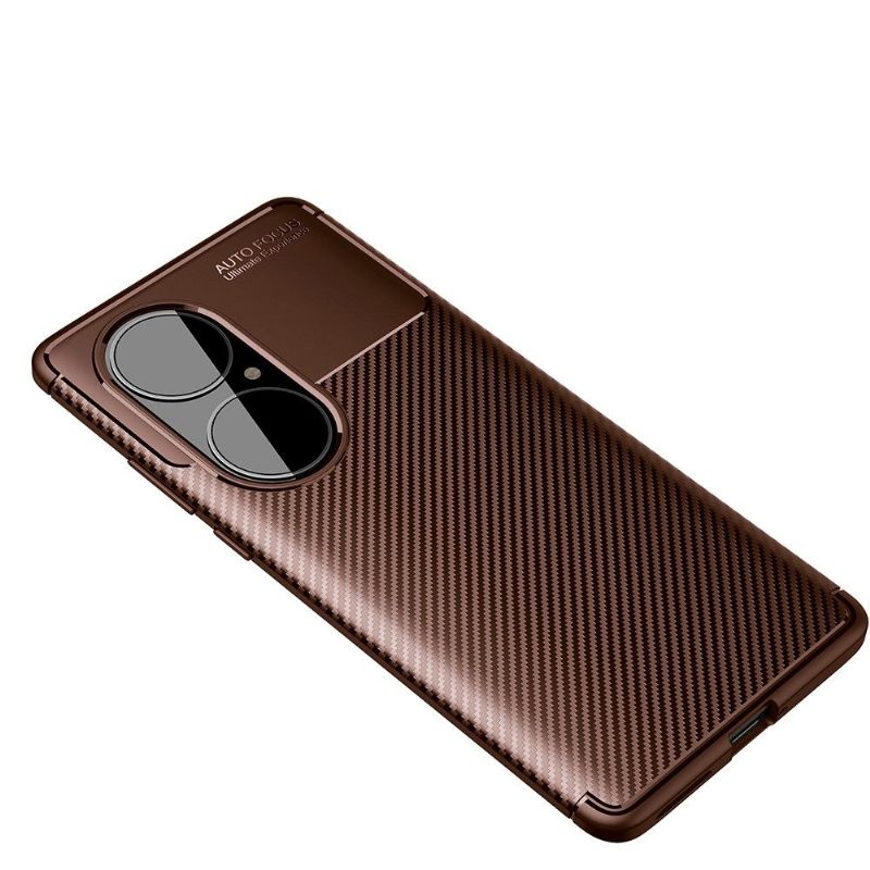 Hoesje voor Huawei P50 Pro Koolstofvezelstijl