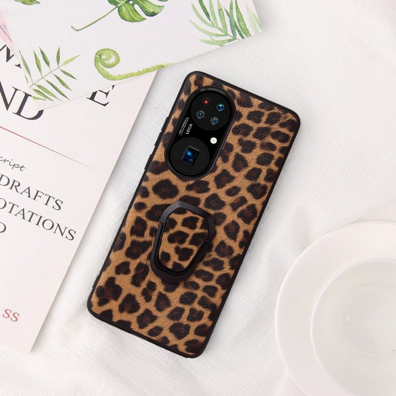 Hoesje voor Huawei P50 Pro Ondersteuning Voor Leopard-functie