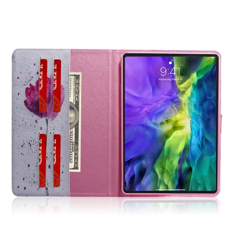 iPad Pro 11 (2020) / (2018) Roze Bloem Cover