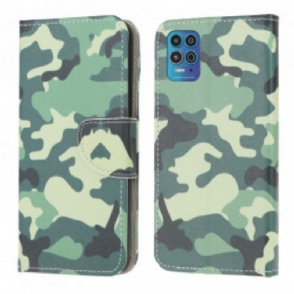 Folio-hoesje voor Moto G100 Militaire Camouflage