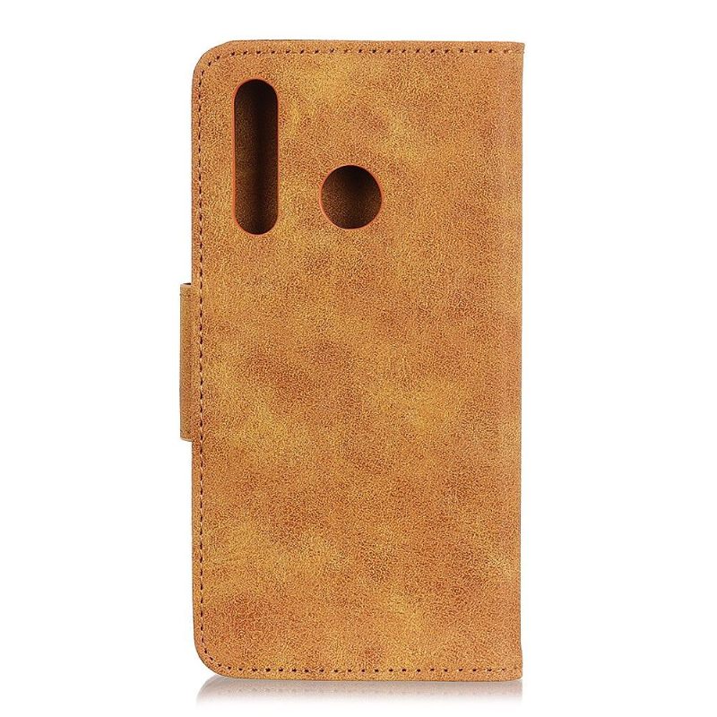 Folio-hoesje voor Huawei P40 Lite E Anti-fall Edouard Kunstleer Vintage