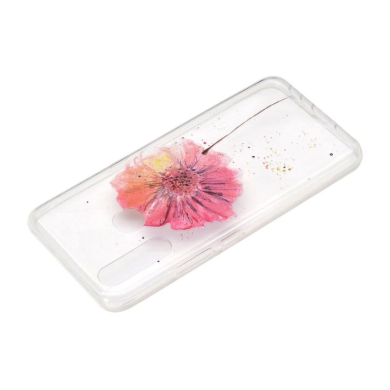 Hoesje voor Huawei P40 Lite E Transparante Bloem