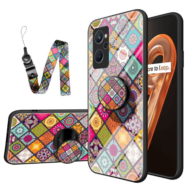 Telefoonhoesje voor Realme 9i Bescherming Mandala Caleidoscoop Met Standaard