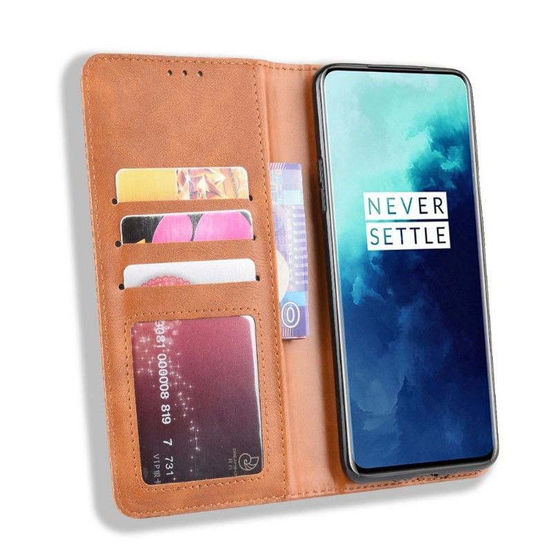 Folio-hoesje voor OnePlus 7T Pro Leer In Cirénius-stijl