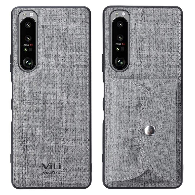 Hoesje voor Sony Xperia 1 III Anti-fall Vili Cross Magnetische Kaarthouder