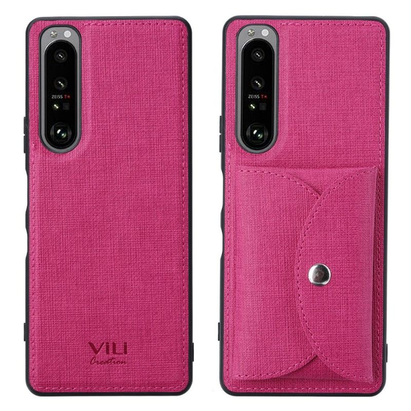 Hoesje voor Sony Xperia 1 III Anti-fall Vili Cross Magnetische Kaarthouder