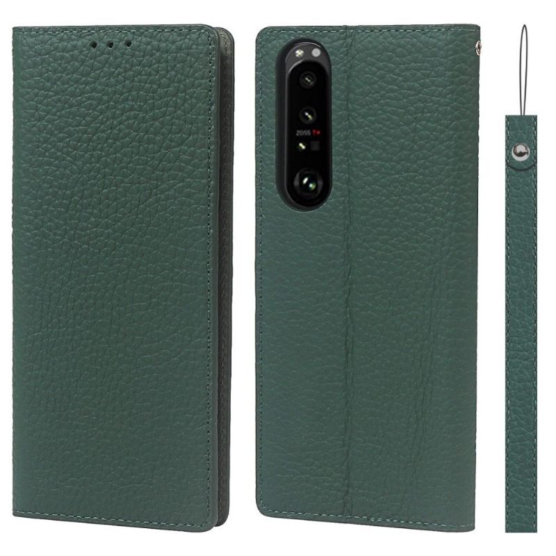 Leren Hoesje voor Sony Xperia 1 III Generfd Leer Met Riem