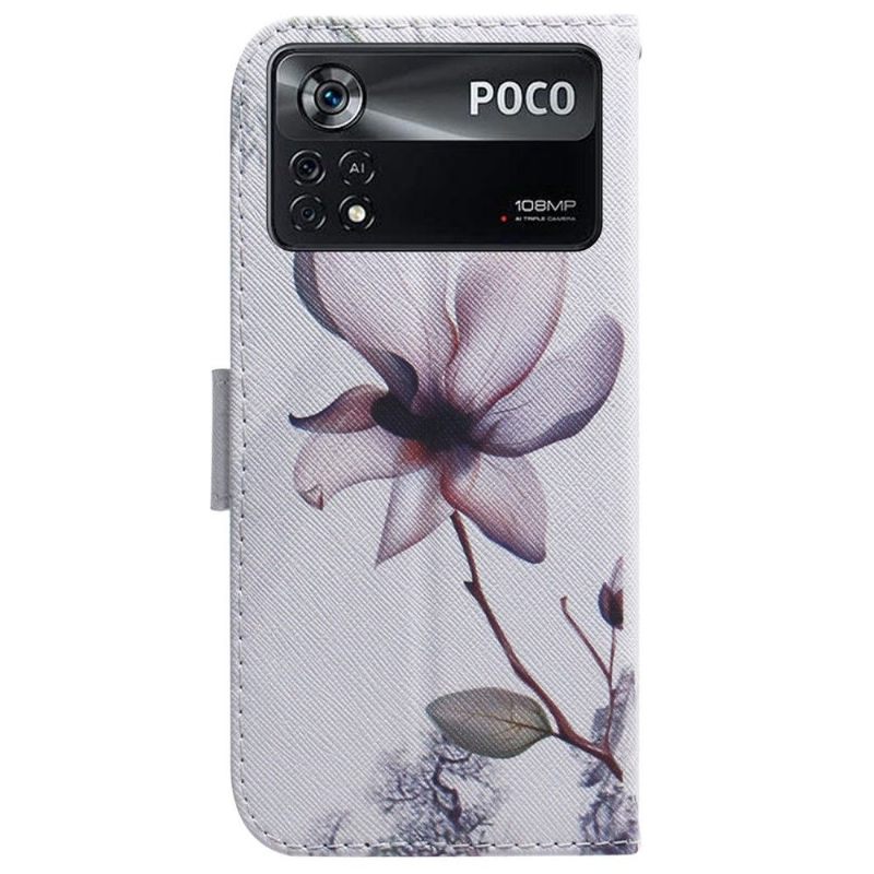 Cover voor Poco X4 Pro 5G Wilde Bloem