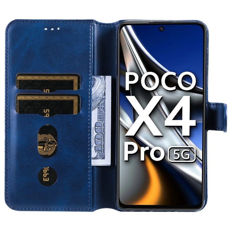 Folio-hoesje voor Poco X4 Pro 5G Enkay Leereffect