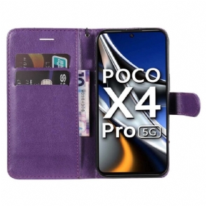 Folio-hoesje voor Poco X4 Pro 5G Met Ketting Sylvette