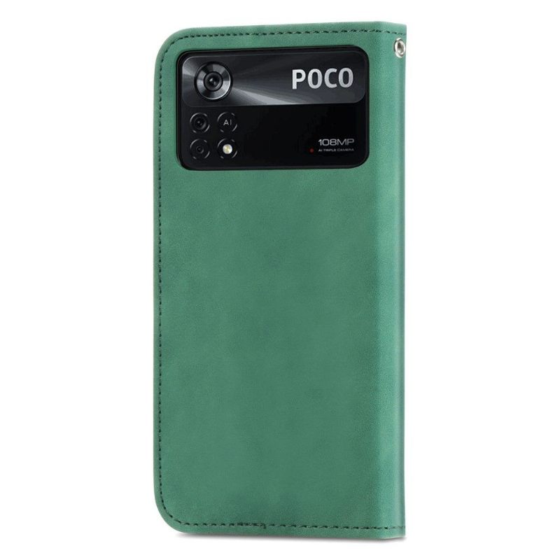 Folio-hoesje voor Poco X4 Pro 5G Zakelijk Retro