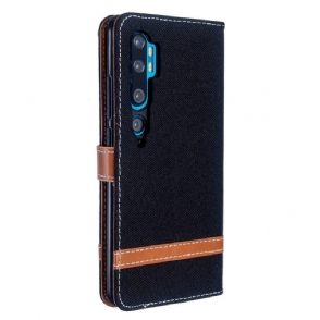 Cover voor Xiaomi Mi Note 10 / 10 Pro Anti-fall Folio-hoesje Stoffen Bekleding