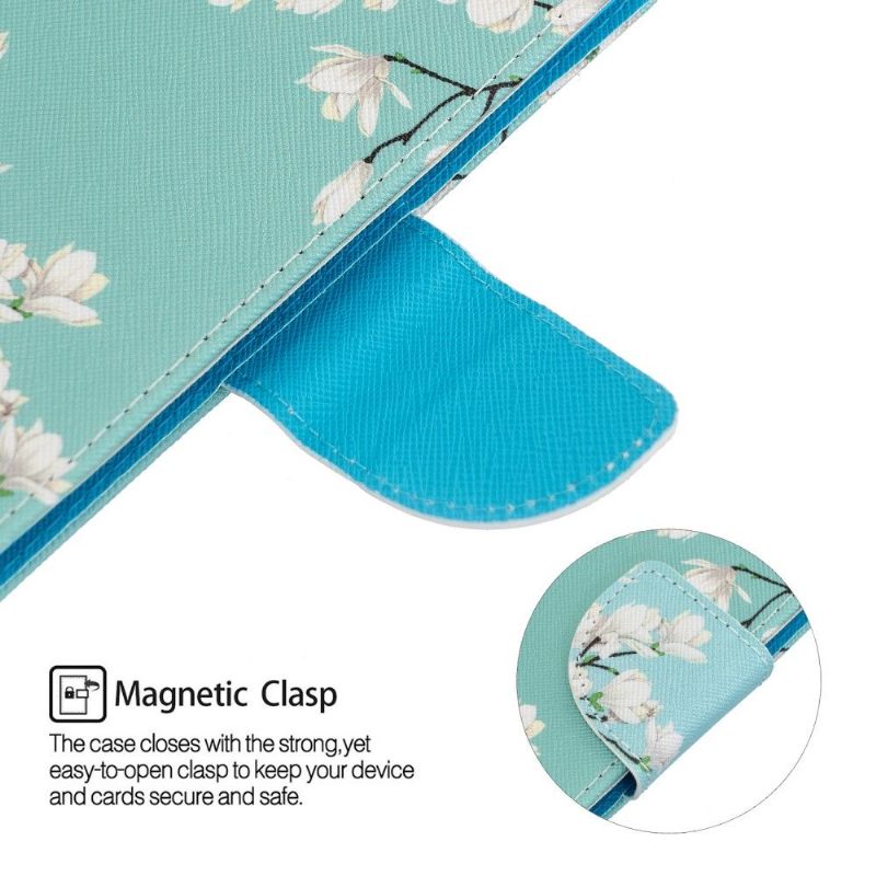 Cover voor Xiaomi Mi Note 10 / 10 Pro Anti-fall Witte Bloemen