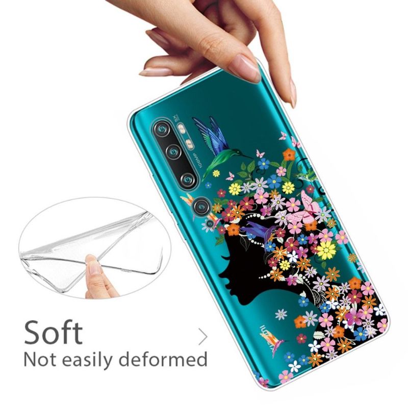 Hoesje voor Xiaomi Mi Note 10 / 10 Pro Anti-fall Kolibriebloem