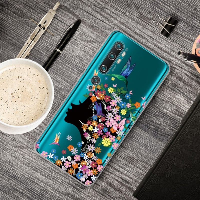 Hoesje voor Xiaomi Mi Note 10 / 10 Pro Anti-fall Kolibriebloem