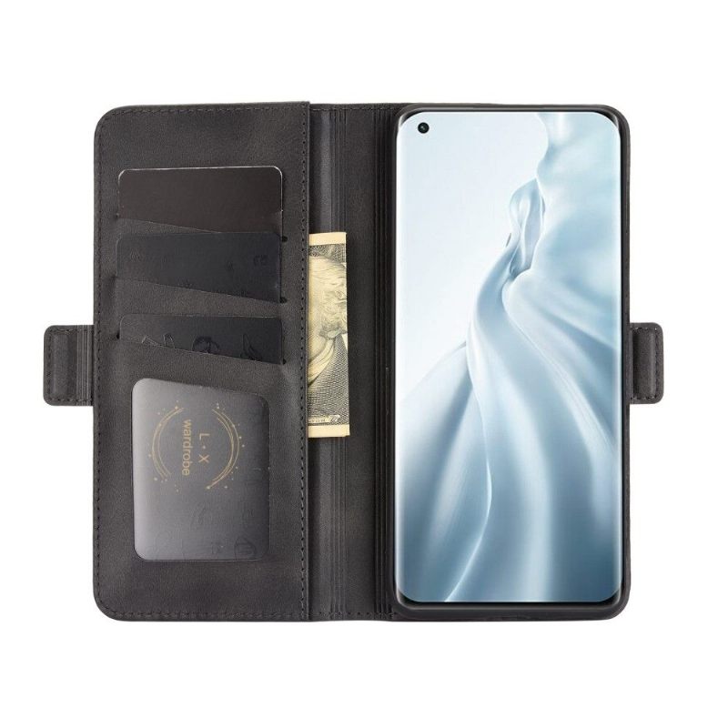 Cover voor Xiaomi Mi 11 Portemonnee Mat Kunstleer Hoes