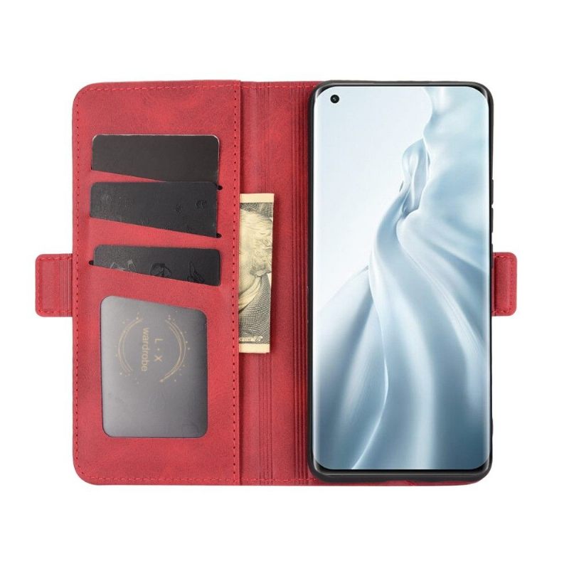 Cover voor Xiaomi Mi 11 Portemonnee Mat Kunstleer Hoes