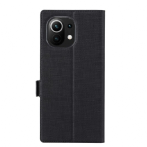 Flip Case voor Xiaomi Mi 11 Ondersteuningsfunctie Voor Bretels