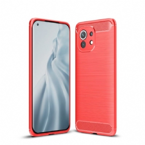 Hoesje voor Xiaomi Mi 11 Flexibel Geborsteld Effect